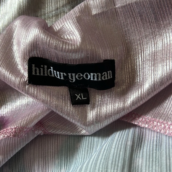 HILDUR YEOMAN The Siren Maxi Dress in Pink Mercury Sky - Picture 10 of 12